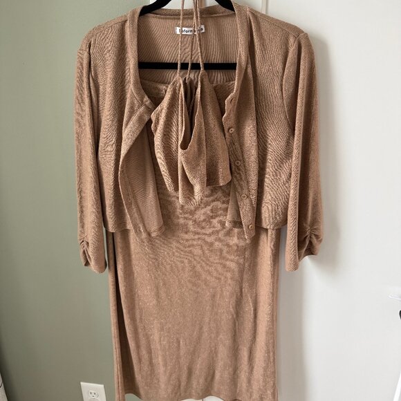 Reformation Janice 3 Piece Set: Skirt, Crop Top, Cardi - Picture 2 of 4